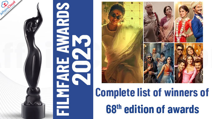 Filmfare Awards 2023 Complete list of winners of 68th edition of awards