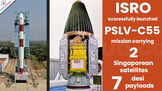 ISRO successfully launches PSLV-C55