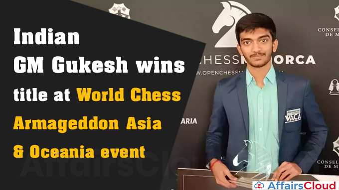 Indian GM Gukesh wins title at World