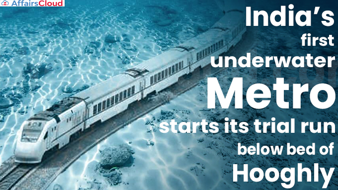 India’s first underwater Metro starts its trial run below bed of Hooghly