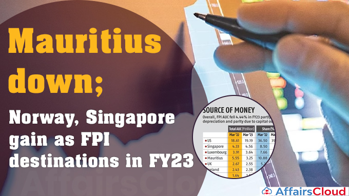 Mauritius down Norway Singapore gain