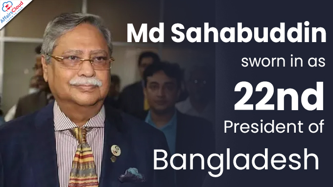 Md Sahabuddin sworn in as 22nd president of Bangladesh