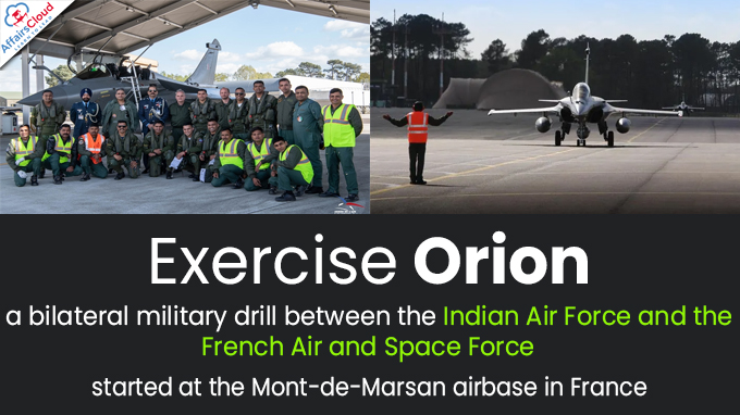 Multilateral Military Exercise Orion begins