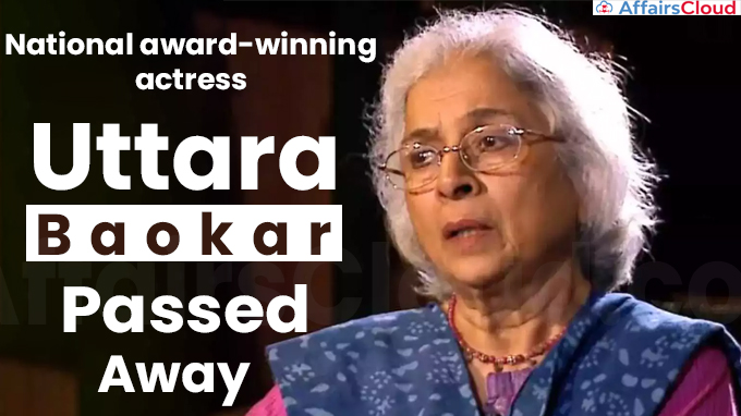 National award-winning actress Uttara Baokar passes away at 79