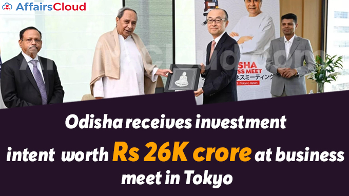 Odisha receives investment intent