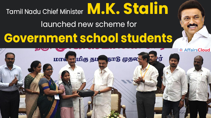 Tamil Nadu CM Stalin launches new scheme for government school students