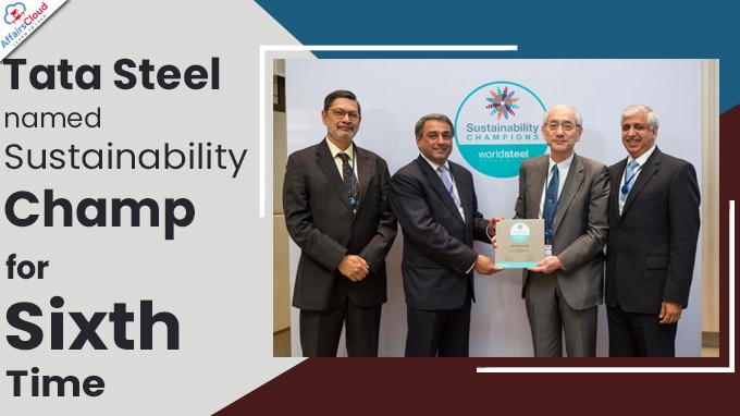 Tata Steel named sustainability champ for sixth time