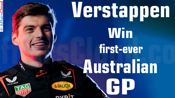 Verstappen takes first-ever Australian GP win