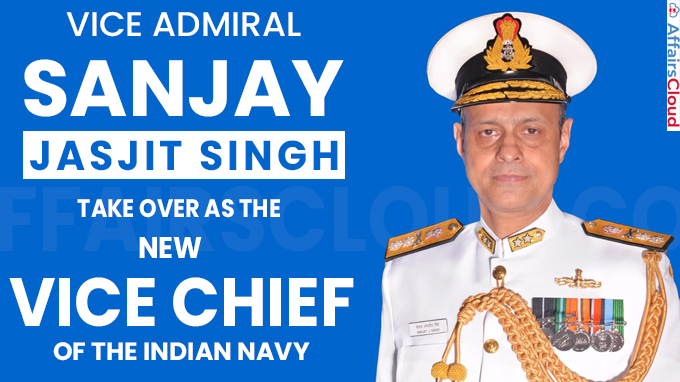 Vice-Admiral Sanjay Jasjit Singh assumed charge as VCNS