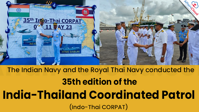 35TH EDITION OF INDO-THAI COORDINATED PATROL