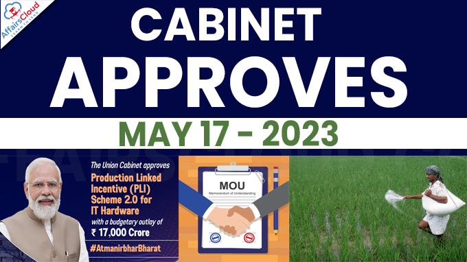 Cabinet approves May 17 2023