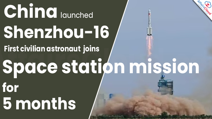 China launches Shenzhou-16
