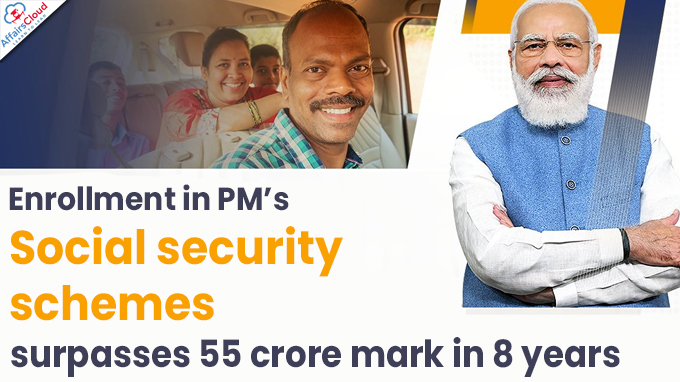 Enrollment in PM’s social security schemes
