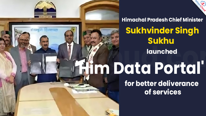 Himachal CM Sukhu launches 'Him Data Portal' for better deliverance of services
