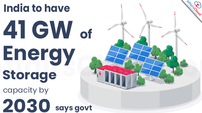 India to have 41 GW of energy storage capacity by 2030