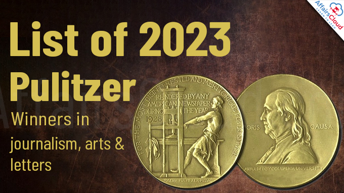 List of 2023 Pulitzer winners in journalism, arts & letters