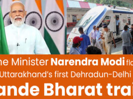 PM Modi flags off Uttarakhand’s first Dehradun-Delhi Vande Bharat train