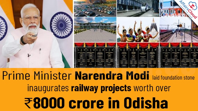 PM lays foundation stone, inaugurates railway projects