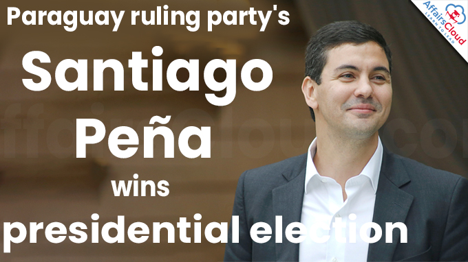Paraguay ruling party's Santiago Peña wins presidential election