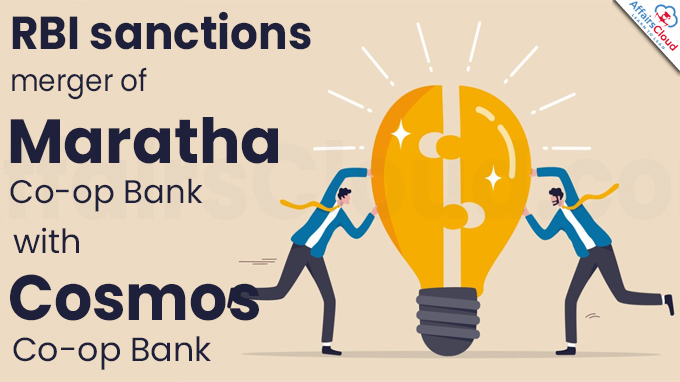 RBI sanctions merger of Maratha Co-op Bank with Cosmos Co-op Bank