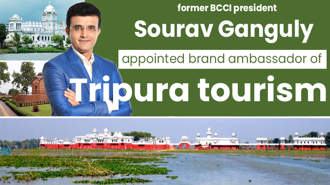 Sourav Ganguly appointed brand ambassador of Tripura tourism