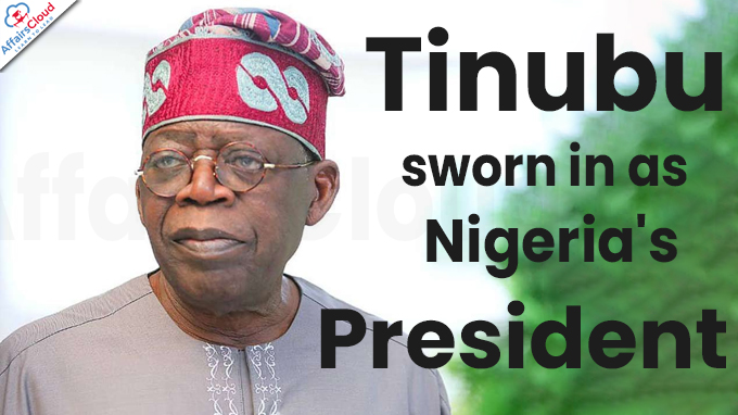 Tinubu sworn in as Nigeria's president