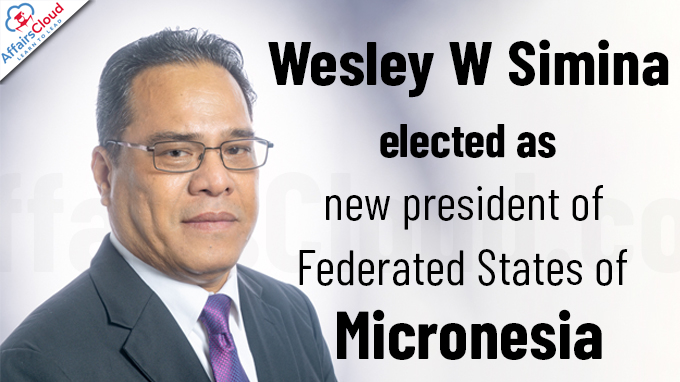 Wesley W Simina elected as new president of Federated States of Micronesia