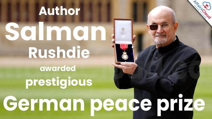 Author Salman Rushdie awarded prestigious German peace prize