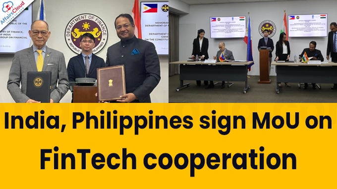 India, Philippines sign MoU on FinTech cooperation