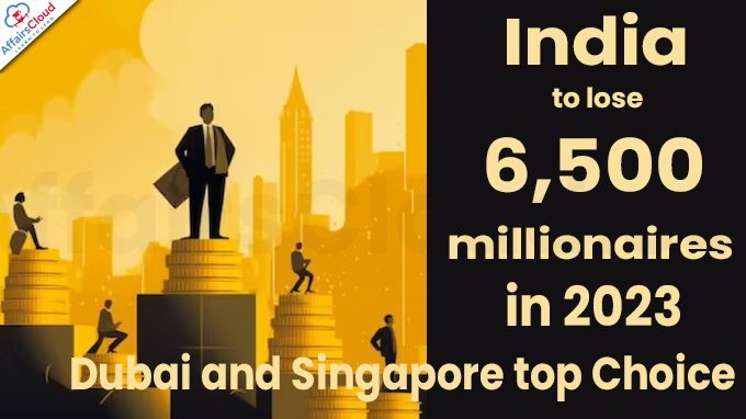 India to lose 6,500 millionaires in 2023, Dubai and Singapore top choice