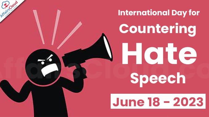 International Day for Countering Hate Speech - June 18 2023