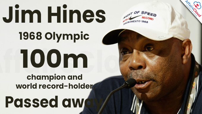 Jim Hines, 1968 Olympic 100m champion and world record-holder, dies