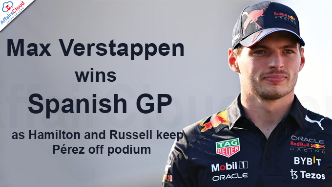 Max Verstappen wins Spanish GP as Hamilton and Russell keep Pérez off podium