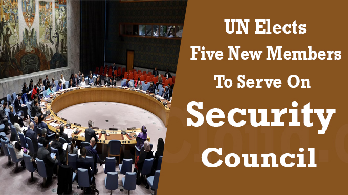 UN Elects Five New Members To Serve On Security Council