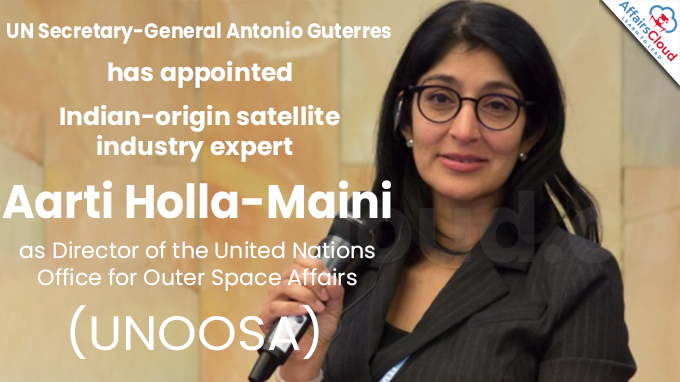 UN chief appoints Indian-origin satellite expert as Director of United Nations Office for Outer Space Affairs