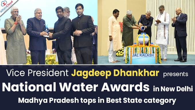 Vice President Jagdeep Dhankhar presents National Water Awards in New Delhi