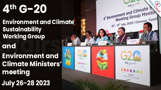 4th G-20 Environment and Climate Sustainability Working Group