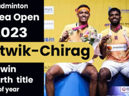 Badminton Korea Open 2023, Satwik-Chirag win fourth title of year