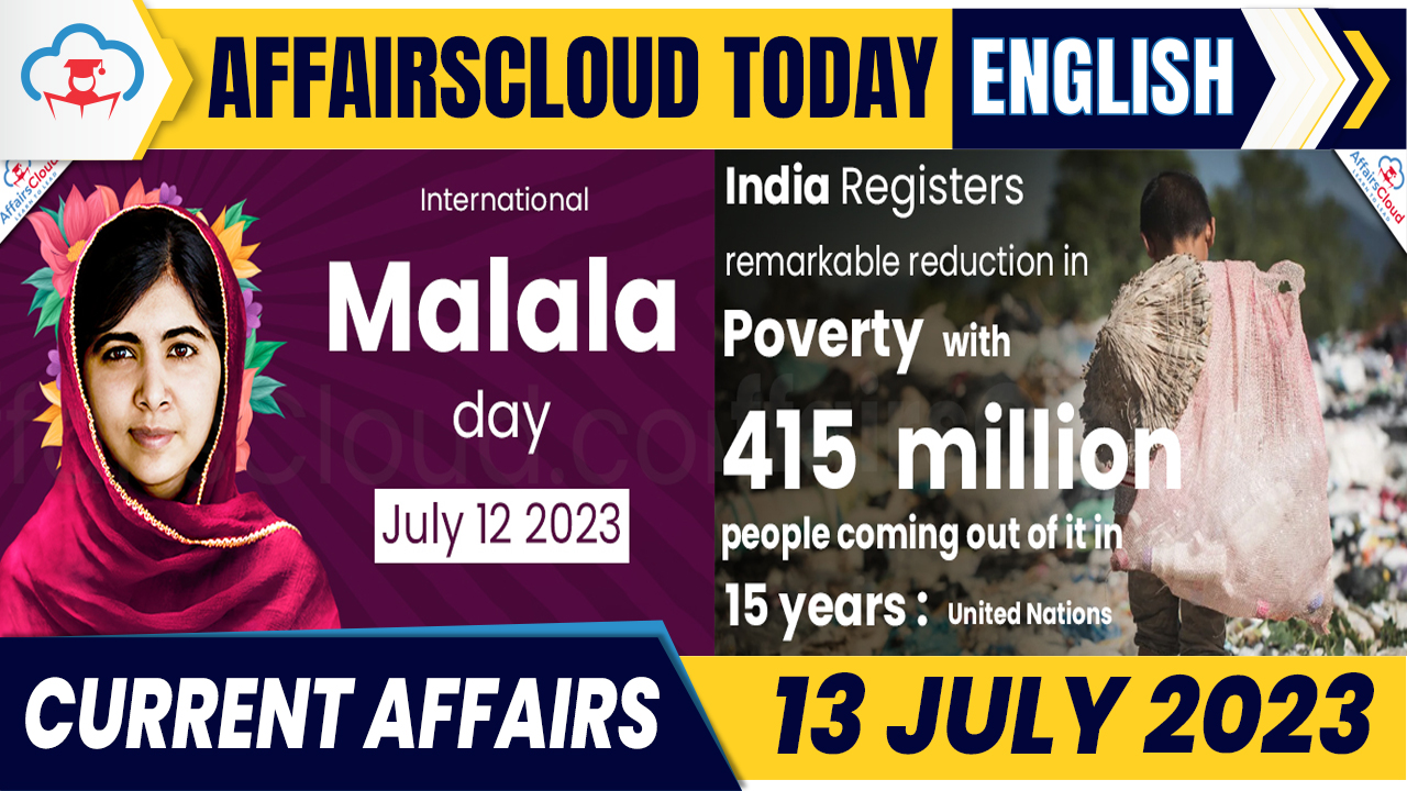 Current Affairs 13 July 2023 English