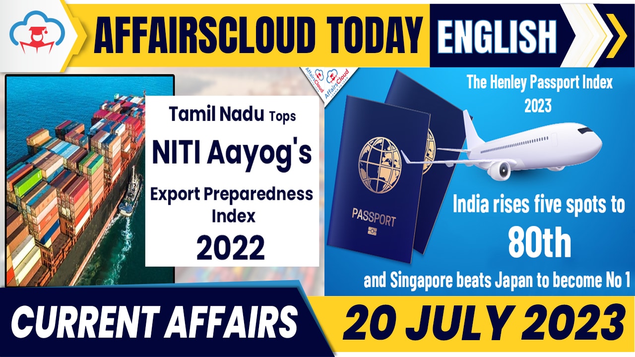 Current Affairs 20 July 2023 English