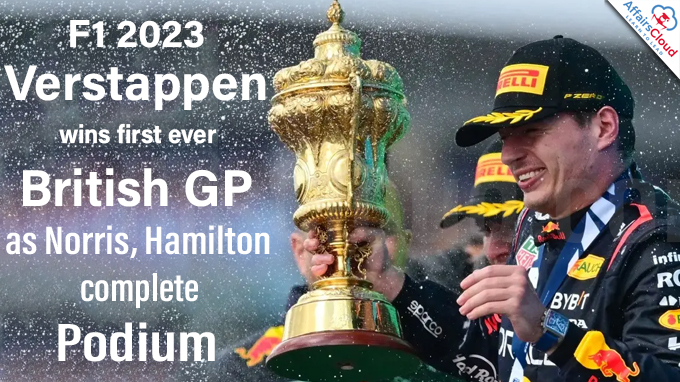 F1 2023 Verstappen wins first ever British GP as Norris, Hamilton complete podium