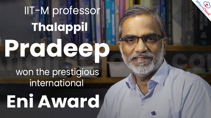 IIT-M professor honoured with International Eni Award
