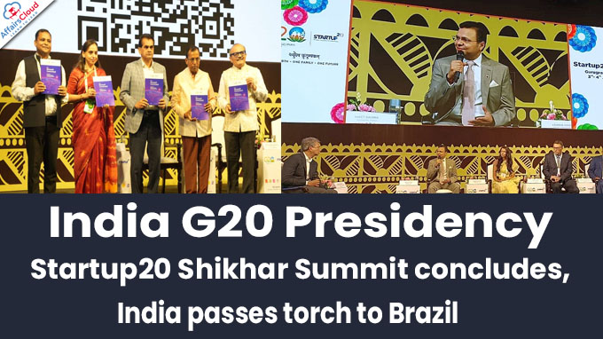 India G20 Presidency Startup20 Shikhar Summit concludes