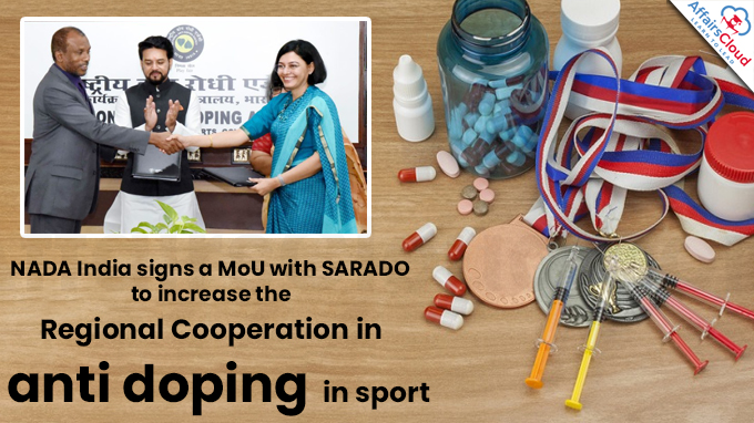NADA India signs a MoU with SARADO to increase the Regional Cooperation in anti doping in sport