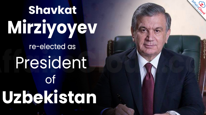 Shavkat Mirziyoyev re-elected as Prez of Uzbekistan
