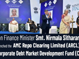 Union Finance Minister Smt. Nirmala Sitharaman launches the AMC Repo Clearing