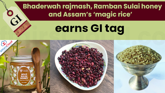 Bhaderwah rajmash, Ramban Sulai honey and Assam’s ‘magic rice’ earns GI tag