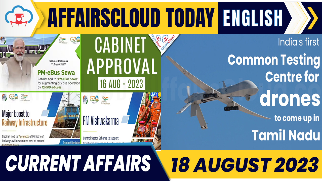 Current Affairs 18 August 2023 English