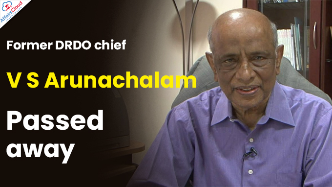 Former DRDO chief V S Arunachalam passes away