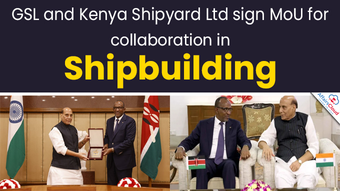 GSL and Kenya Shipyard Ltd sign MoU for collaboration in shipbuilding